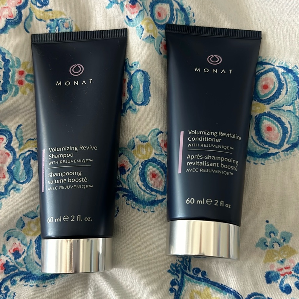 Monat volumizing shampoo and conditioner. Never used, brand new